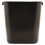 Rubbermaid® Commercial Deskside Plastic Wastebasket, 7 gal, Plastic, Black (RCP295600BK) Each