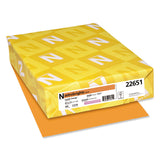 Astrobrights® Color Paper, 24 lb Bond Weight, 8.5 x 11, Cosmic Orange, 500/Ream (WAU22651) 1 Ream