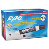 EXPO® Low-Odor Dry-Erase Marker, Broad Chisel Tip, Black, Dozen (SAN80001) 1 Dozen