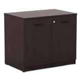 Alera® Alera Valencia Series Storage Cabinet, 34.13w x 22.78d x 29.5h, Mahogany (ALEVA613622MY) Each