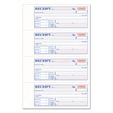 Adams® TOPS 3-Part Hardbound Receipt Book, Three-Part Carbonless, 7 x 2.75, 4 Forms/Sheet, 200 Forms Total (ABFTCH1185) Each