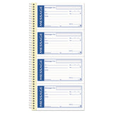 Adams® Write 'n Stick Phone Message Book, Two-Part Carbonless, 4.75 x 2.75, 4 Forms/Sheet, 200 Forms Total (ABFSC1153WS) Each