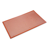 Crown Safewalk-Light Heavy-Duty Anti-Fatigue Mat, Rubber, 36 x 60, Terra Cotta (CWNWSCT35TC) Each