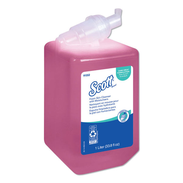 Scott® Pro Foam Skin Cleanser with Moisturizers, Light Floral, 1,000 mL Bottle, 6/Carton (KCC91552CT)