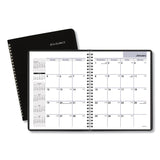 AT-A-GLANCE® DayMinder Monthly Planner with Notes Column, Ruled Blocks, 8.75 x 7, Black Cover, 12-Month (Jan to Dec): 2026 (AAGG40000) Each