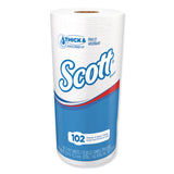Scott® Choose-A-Sheet Mega Kitchen Roll Paper Towels, 1-Ply, 4.8 x 11, White, 102/Roll, 24/Carton (KCC47031) Case of 24