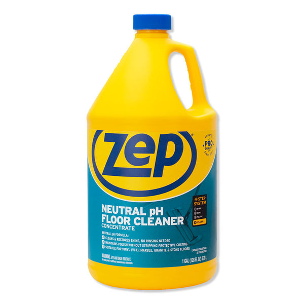 Zep Commercial® Neutral Floor Cleaner, Fresh Scent, 1 gal, 4/Carton (ZPEZUNEUT128CT)