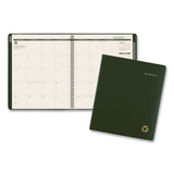 AT-A-GLANCE® Recycled Monthly Planner, 11 x 9, Green Cover, 13-Month: Jan 2026 to Jan 2027 (AAG70260G60) Each