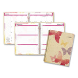 AT-A-GLANCE® Watercolors Weekly/Monthly Planner, Butterflies Artwork, 11 x 8.5, Multicolor Cover, 12-Month (Jan to Dec): 2026 (AAG791905G) Each