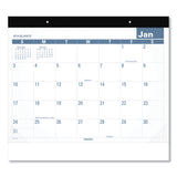 AT-A-GLANCE® Easy-to-Read Monthly Desk Pad, 22 x 17, White/Blue Sheets, Black Binding, Clear Corners, 12-Month (Jan to Dec): 2026 (AAGSKLP2432) Each