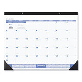 AT-A-GLANCE® Desk Pad, 22 x 17, White Sheets, Black Binding, Black Corners, 12-Month (Jan to Dec): 2026 (AAGSW20000) Each
