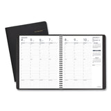 AT-A-GLANCE® Weekly Vertical-Column Appointment Book Ruled for Hourly Appointments, 8.75 x 7, Black Cover, 13-Month: Jan 2026 to Jan 2027 (AAG7086505) Each