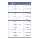 AT-A-GLANCE® Vertical/Horizontal Erasable Quarterly/Monthly Wall Planner, 24 x 36, White/Blue Sheets, 12-Month (Jan to Dec): 2026 (AAGA1102) Each