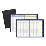 AT-A-GLANCE® QuickNotes Weekly Vertical-Column Format Appointment Book, 11 x 8.25, Black Cover, 12-Month (Jan to Dec): 2026 (AAG7695005) Each