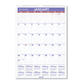 AT-A-GLANCE® Monthly Wall Calendar with Ruled Daily Blocks, 12 x 17, White Sheets, 12-Month (Jan to Dec): 2026 (AAGPM228) Each
