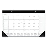 AT-A-GLANCE® Contemporary Monthly Desk Pad, 18 x 11, White Sheets, Black Binding/Corners,12-Month (Jan to Dec): 2026 (AAGSK14X00) Each