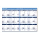 AT-A-GLANCE® Horizontal Reversible/Erasable Wall Planner, 48 x 32, White/Blue Sheets, 12-Month (Jan to Dec): 2026 (AAGPM30028) Each
