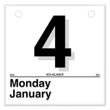 AT-A-GLANCE® Today Is Daily Wall Calendar Refill, 6 x 6, White Sheets, 12-Month (Jan to Dec): 2026 (AAGK150) Each