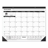 AT-A-GLANCE® Ruled Desk Pad, 24 x 19, White Sheets, Black Binding, Black Corners, 12-Month (Jan to Dec): 2026 (AAGSK3000) Each