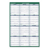 AT-A-GLANCE® Vertical Erasable Wall Planner, 32 x 48, White/Green Sheets, 12-Month (Jan to Dec): 2026 (AAGPM31028) Each