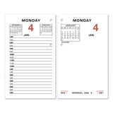 AT-A-GLANCE® Two-Color Desk Calendar Refill, 3.5 x 6, White Sheets, 12-Month (Jan to Dec): 2026 (AAGE01750) Each
