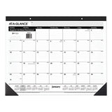 AT-A-GLANCE® Ruled Desk Pad, 22 x 17, White Sheets, Black Binding, Black Corners, 12-Month (Jan to Dec): 2026 (AAGSK2400) Each