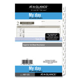 AT-A-GLANCE® 1-Page-Per-Day Planner Refills, 8.5 x 5.5, White Sheets, 12-Month (Jan to Dec): 2026 (AAG48112521) Each