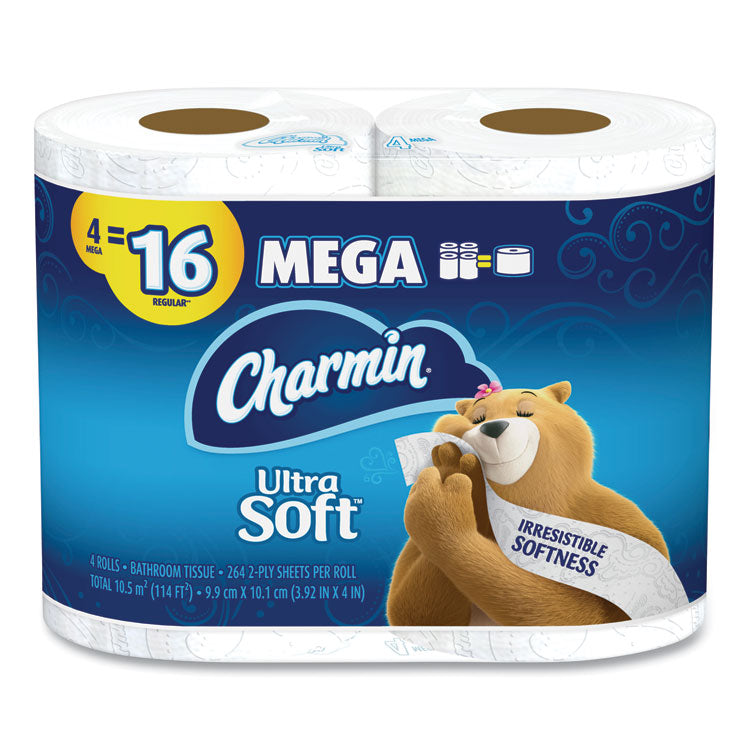 Angel Soft PS Ultra 2-Ply Premium Bathroom Tissue, Septic Safe, White, 400 Sheets Roll, 60-carton