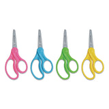 Westcott® For Kids Scissors, Pointed Tip, 5" Long, 1.75" Cut Length, Randomly Assorted Straight Handles (ACM13131) Each