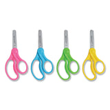 Westcott® For Kids Scissors, Blunt Tip, 5" Long, 1.75" Cut Length, Randomly Assorted Straight Handles (ACM13130) Each