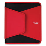Five Star® Tech Zipper Binder, 3 Rings, 1.5" Capacity, 11 x 8.5, Red/Black Accents (ACC72206) Each