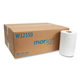 Morcon Tissue Morsoft Universal Roll Towels, 1-Ply, 8" x 350 ft, White, 12 Rolls/Carton (MORW12350) Case of 12