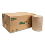 Morcon Tissue 10 Inch Roll Towels, 1-Ply, 10" x 800 ft, Kraft, 6 Rolls/Carton (MORR106) Case of 6