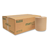 Morcon Tissue Morsoft Universal Roll Towels, 1-Ply, 8" x 800 ft, Brown, 6 Rolls/Carton (MORR6800) Case of 6