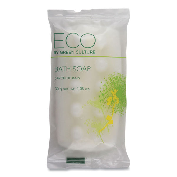 Eco By Green Culture Bath Massage Bar, Clean Scent, 1.06 oz, 300/Carton (OGFSPEGCBH)
