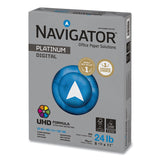 Navigator® Platinum Paper, 99 Bright, 24 lb Bond Weight, 8.5 x 11, White, 500 Sheets/Ream, 5 Reams/Carton (SNANPL11245R) 5 Reams