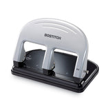 Bostitch® 40-Sheet EZ Squeeze Three-Hole Punch, 9/32" Holes, Black/Silver (ACI2240) Each