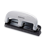 Bostitch® 20-Sheet EZ Squeeze Three-Hole Punch, 9/32" Holes, Black/Silver (ACI2220) Each