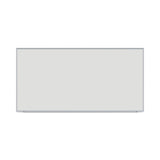 Universal® Deluxe Melamine Dry Erase Board, 96 x 48, Melamine White Surface, Silver Anodized Aluminum Frame (UNV43627) Each