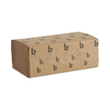 Boardwalk® Singlefold Paper Towels, 1-Ply, 9 x 9.45, Natural, 250/Pack, 16 Packs/Carton (BWK6210) Case of 4000