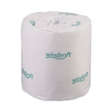 Windsoft® Bath Tissue, Septic Safe, Individually Wrapped Rolls, 2-Ply, White, 500 Sheets/Roll, 96 Rolls/Carton (WIN2240B) Case of 96