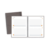 AT-A-GLANCE® Plan. Write. Remember. Planning Notebook Two Days Per Page , 11 x 8.38, Gray Cover, Undated (AAG80620430) Each