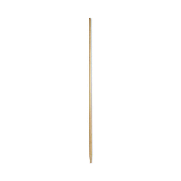 Boardwalk® Tapered End Broom Handle, Lacquered Pine, 1.13" dia x 60", Natural (BWK125)
