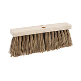 Boardwalk® Street Broom Head, 6.25" Brown Palmyra Fiber Bristles, 16" Brush (BWK71160) Each