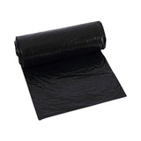 Boardwalk® Low-Density Waste Can Liners, 16 gal, 1 mil, 24 x 32, Black, 10 Bags/Roll, 15 Rolls/Carton (BWK510) Case of 150