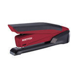 Bostitch® InPower Spring-Powered Desktop Stapler with Antimicrobial Protection, 20-Sheet Capacity, Red/Black (ACI1124) Each