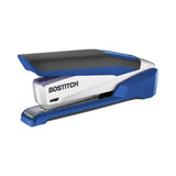 Bostitch® InPower Spring-Powered Desktop Stapler with Antimicrobial Protection, 28-Sheet Capacity, Blue/Silver (ACI1118) Each