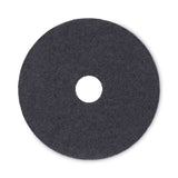 Boardwalk® Stripping Floor Pads, 17" Diameter, Black, 5/Carton (BWK4017BLA) Case of 5