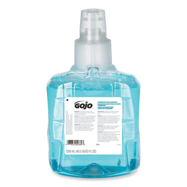 GOJO® Pomeberry Foam Handwash Refill, For LTX-12 Dispenser, Pomegranate, 1,200 mL Refill, 2/Carton (GOJ191602CT)