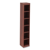 Alera® Alera Valencia Series Narrow Profile Bookcase, Six-Shelf, 11.81w x 11.81d x 71.73h, Medium Cherry (ALEVA67212MC) Each